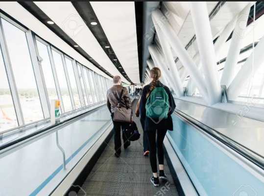 12 tipo plano calzada móvil de la plataforma de la escalera móvil del aeropuerto del grado 5000KG