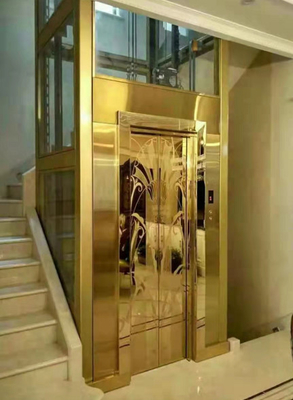4 chalet sin engranaje del motor SS304 del elevador del piso de las personas 4 pequeño