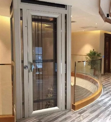 Tipo de cristal elevación sin engranaje de 8 elevadores residenciales de los pisos de la tracción