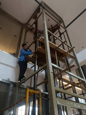 Elevación sin engranaje de Roomless del motor del elevador VVVF de la tracción 400KG MRL