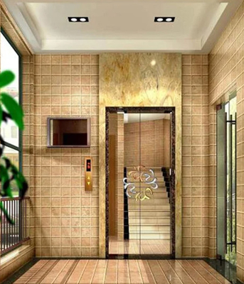 304 elevadores residenciales de acero inoxidables para la impulsión 2.5m/s de los hogares VVVF