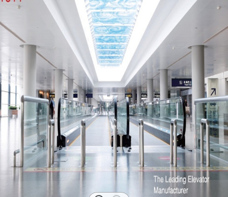 Calzada móvil del aeropuerto de 0 grados