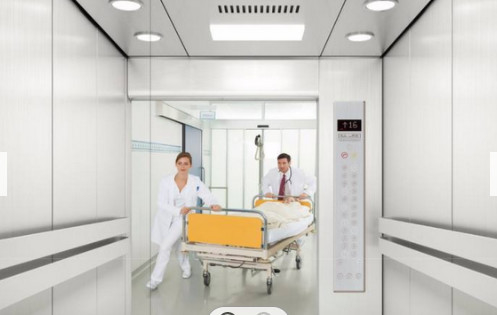 Sitio de la máquina del elevador 2.0m/s de la cama de hospital de las personas de FUJI 6 menos la tracción