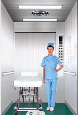 Elevación médica de la cama de la impulsión del elevador 1000KG VVVF de la cama de hospital del MRL
