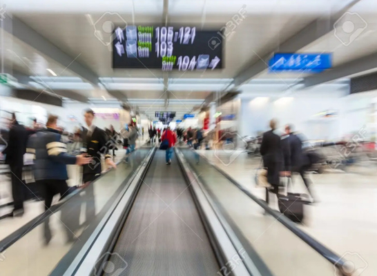 La calzada móvil VVVF del aeropuerto de 11 grados controló las aceras de mudanza de la aleación de aluminio