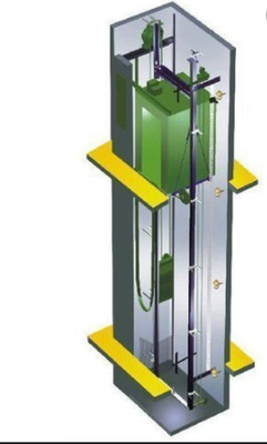 Personas Fujilift del elevador de carga del pasajero de Roomless de la máquina de Fuji 6