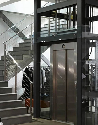 Elevación sin engranaje del pasajero del elevador 1.0m/s 400KG 4 del MRL de la tracción del P.M.