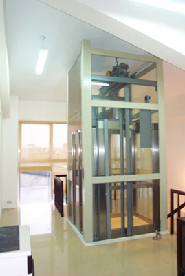 Elevación sin engranaje del pasajero del elevador 1.0m/s 400KG 4 del MRL de la tracción del P.M.